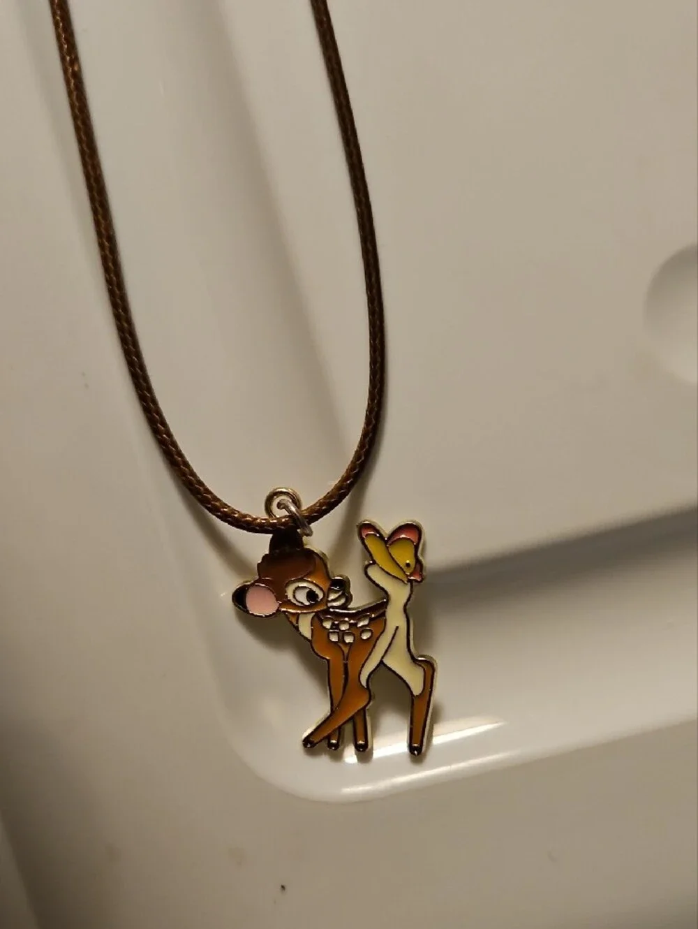 Brown Reindeer Pendant Necklace - Women Jewelry